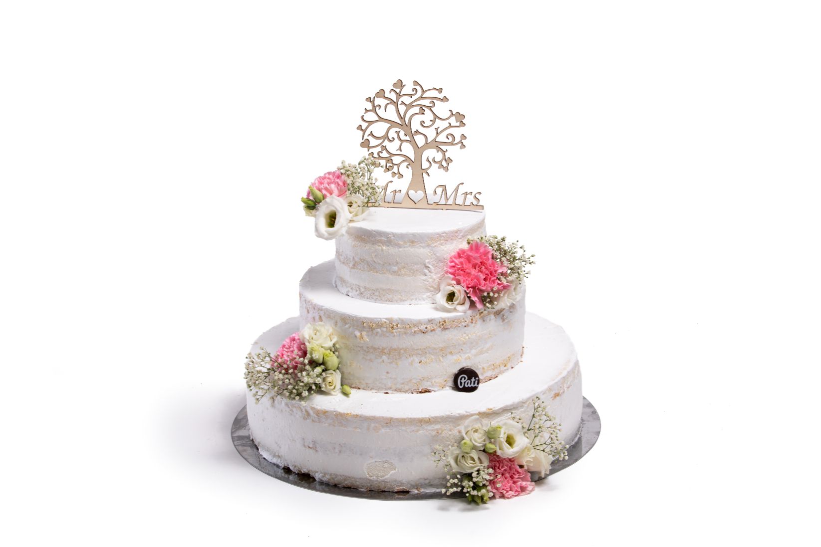 Tort weselny „Naked Cake”