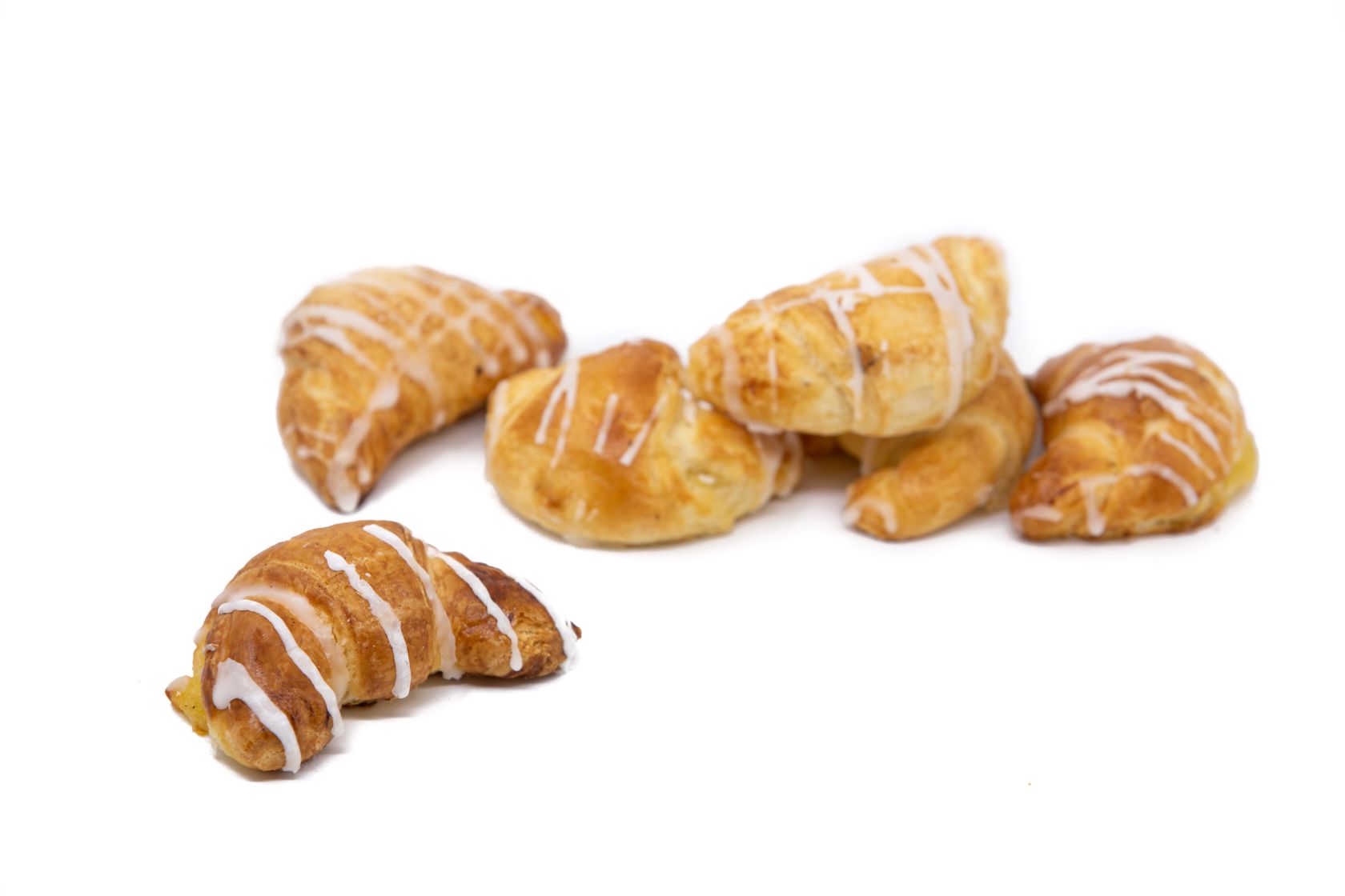 Rogaliki półfrancuskie z budyniem